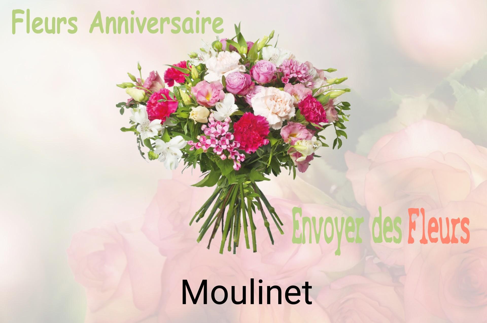 Bouquet de fleurs d’anniversaire livré à Moulinet